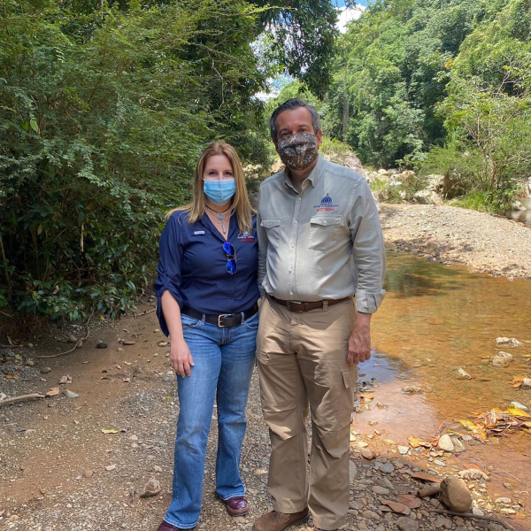 Estuvimos acompañado al ministro Orlando Jorge Mera en visita de trabajo en Río Limpio, Elías Piña